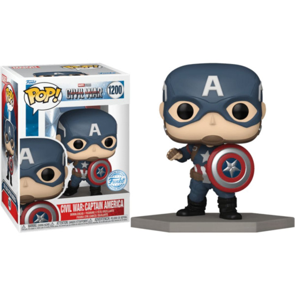 Funko Pop! Marvel 1200 | Civil War | Capitan America | Exm 9 cm