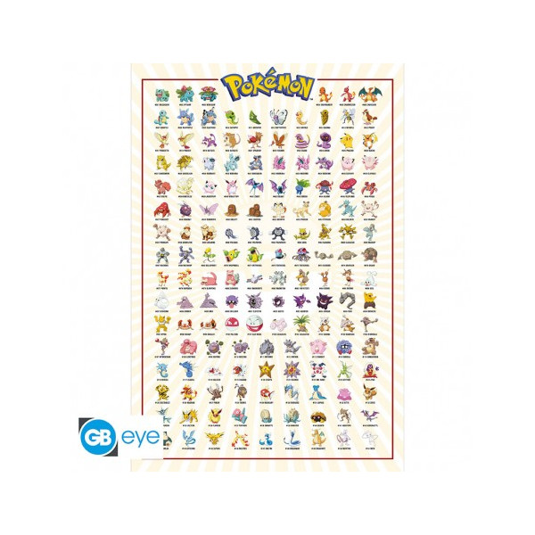 Pokémon | Poster | Kanto 151 German