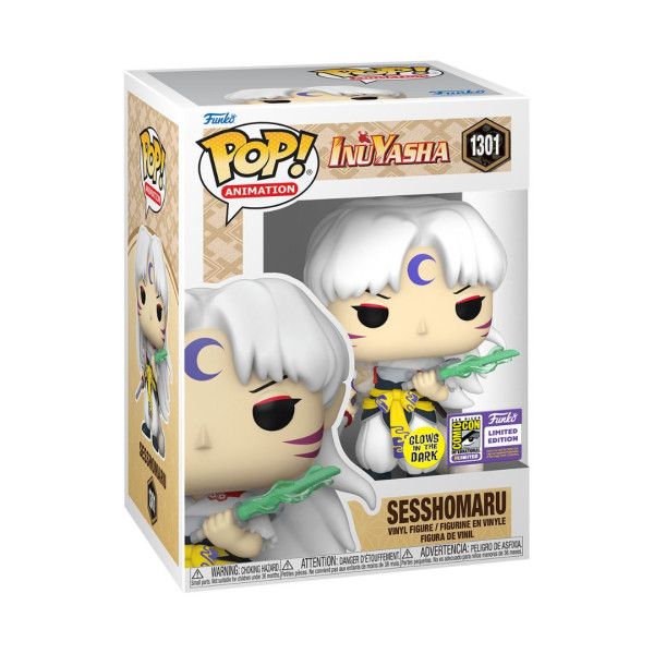 Funko Pop Animation 1301 | Inuyasha | Sesshomaru W/Sword (Glow In The Dark) 9 cm