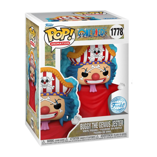 Funko Pop! Animation 1778 | One Piece | Buggy (Post Time-Skip) 9 cm