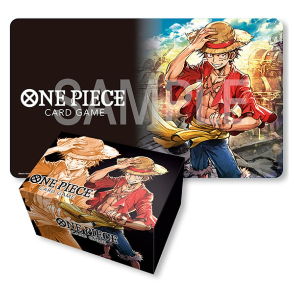 One Piece Card Game | Playmat and Storage Box Set | Monkey D. Luffy