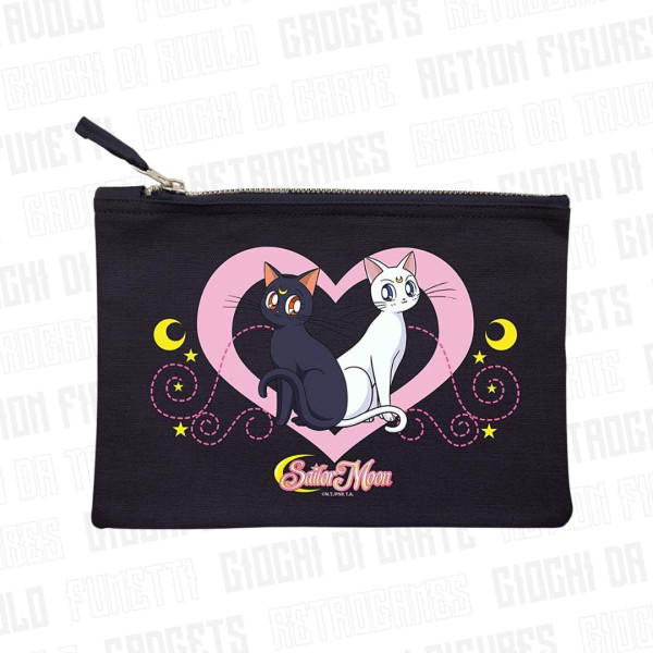 Abystyle | Sailor Moon | Cosmetic Case | Luna and Artemis - Blue