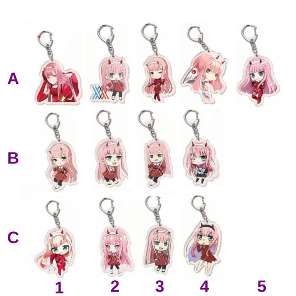 Darling In The Franxx | Keychain | Chibi