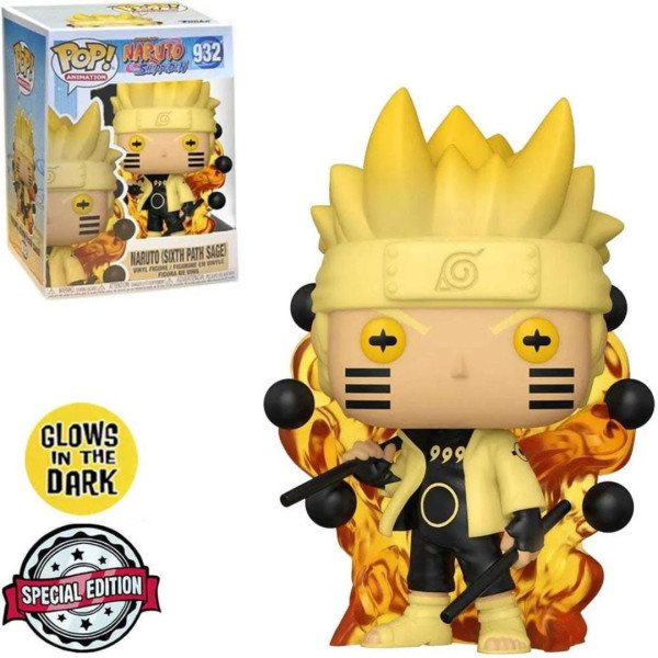 Funko POP! Animation 932 | Naruto | Naruto Sixth Path Stage 9 cm | Glow In The Dark