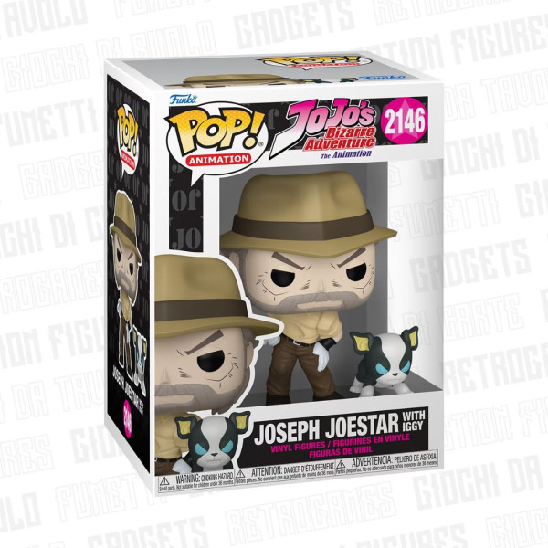 Funko Pop! Animation 2146 | Jojo's Bizarre Adventures | Joseph Joestar w/ Iggy 9cm
