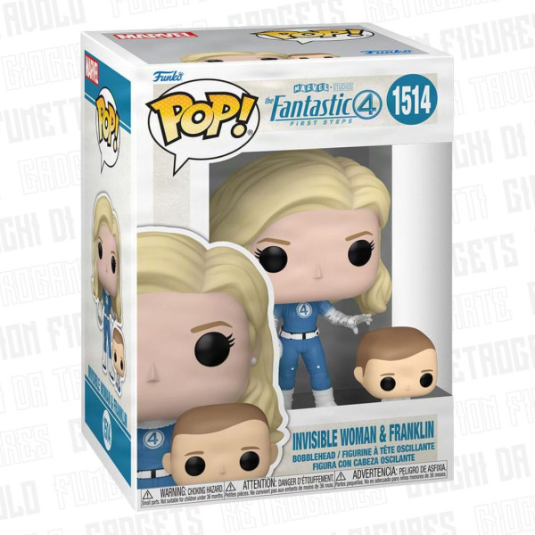 Funko Pop! Marvel 1514 | The Fantastic Four: First Steps | Invisible Woman & Franklin 9cm