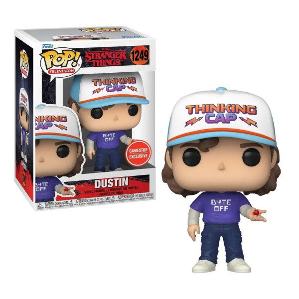 Funko Pop! Television 1249 | Stranger Things S4 | Dustin W/Byte Off Shi