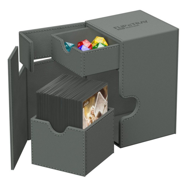 Ultimate Guard | Flip'n'Tray 100+ XenoSkin Deck Case | Grey
