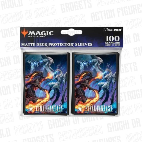 Ultra Pro | Magic: The Gathering x Final Fantasy | Bustine Protettive Bahamut & Ifrit (100 pz)