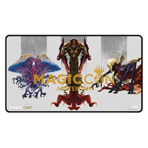 Ultra Pro | Playmat | MTG | MagicCon Amsterdam 2024 | Foil | Embroidered | Eldrazi Concept | Emrakul, Kozilek & Ulamog