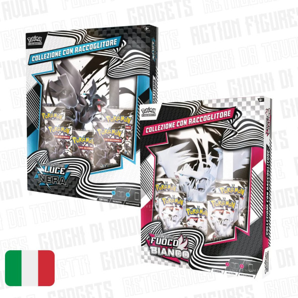Pokémon | Luce Nera e Fuoco Bianco | Collezione con Raccoglitore Ita