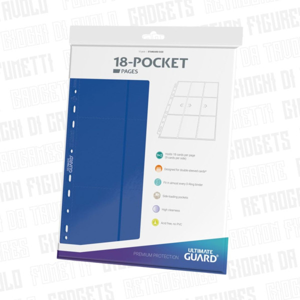 Ultimate Guard | Pagine Raccoglitore Side Loading Blu (10 pz)
