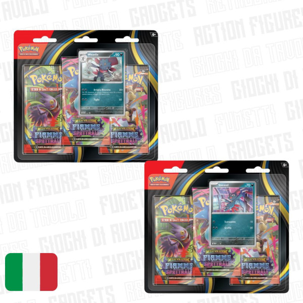 Pokémon | Fiamme Spettrali | 3-Pack Blister Ita