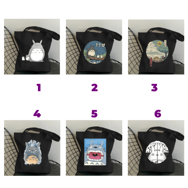 Studio Ghibli | Totoro | Tote Bag Black Ver. 1