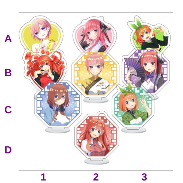 The Quintessential Quintuplets | Mini Acrylic Stand