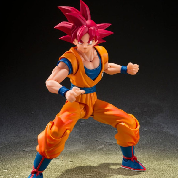 Bandai Tamashii Nations | Dragon Ball Super | S.H. Figuarts Super Saiyan God Son Goku (God Aura)