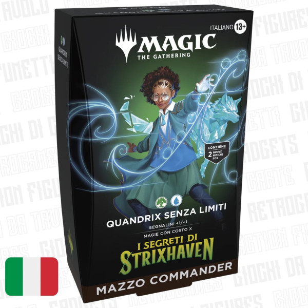 Magic The Gathering | I Segreti di Strixhaven | Quandrix Senza Limiti Commander Deck Ita