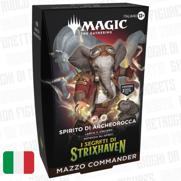 Magic The Gathering | I Segreti di Strixhaven | Spirito di Archeorocca Commander Deck Ita