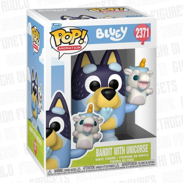 Funko Pop! Animation 2371 | Bluey | Bandit w/ Unicorse
