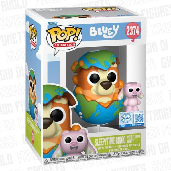 Funko Pop! Animation 2374 | Bluey | Sleepytime Bingo w/ Floppy Bunny