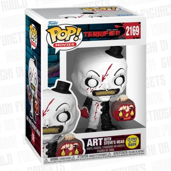 Funko Pop! Movies 2169 | Terrifier | Art With Stevie's Head 9cm (Glow In The Dark)