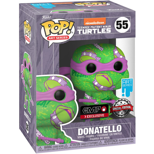 Teenage Mutant Ninja Turtles | Funko POP! Art Series | Donatello (Inc. Protector Box)