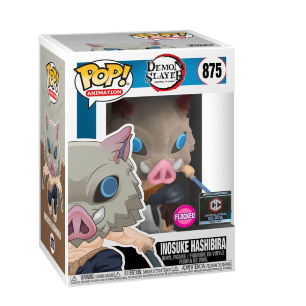 Demon Slayer | Funko Pop! Animation | 875 Inosuke W/Chase Flocked