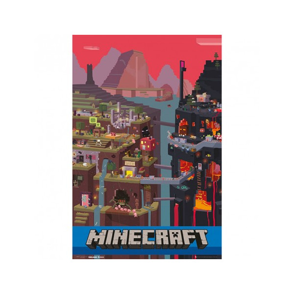 Minecraft | Poster | Minecraft World (91.5X61)