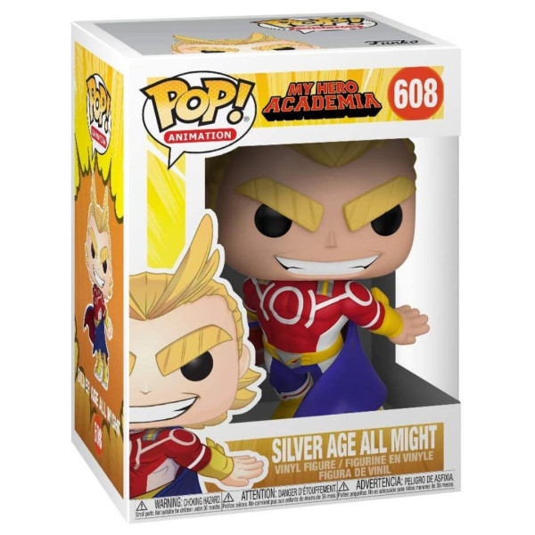 Funko Pop Animation 608 | My Hero Academia | Silver Age All Might 9 Cm