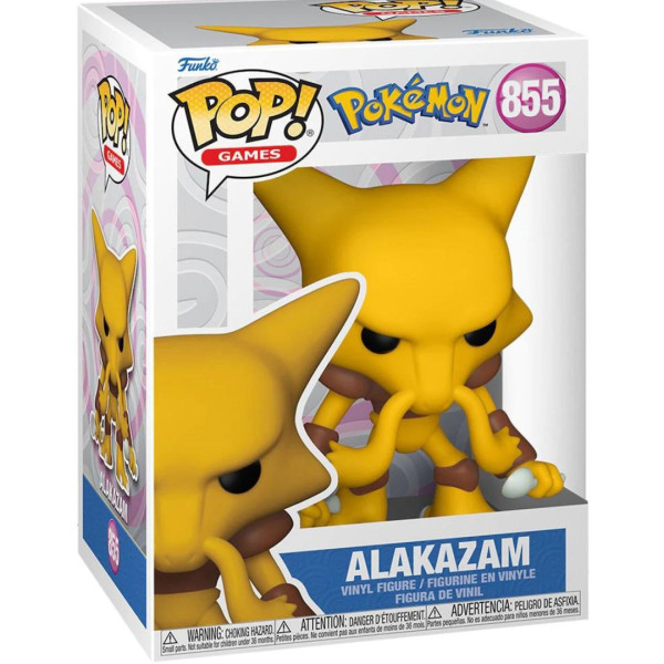 Funko Pop Games 855 | Pokémon | Alakazam 9 Cm