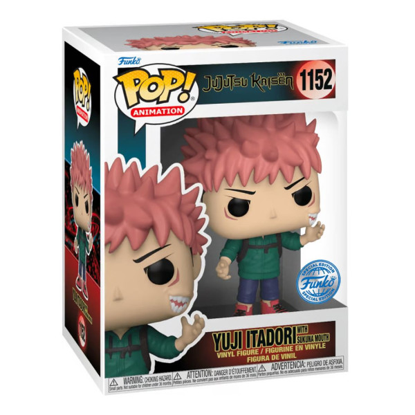 Funko Pop | Animation 1152 | Jujutsu Kaisen | Itadori W/ Sukuna Mouth 9Cm