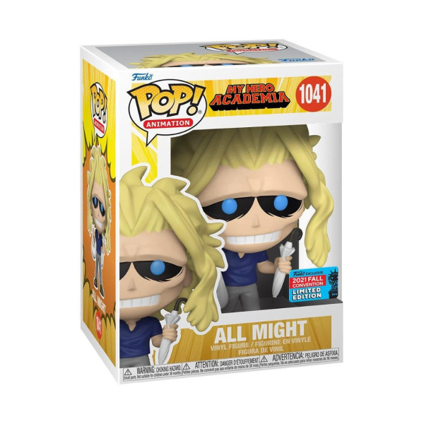 Funko Pop | Animation 1041 | My Hero Academia | All Might W/ Umbrella 9 Cm 2021 Fall  Convention Limited Edition