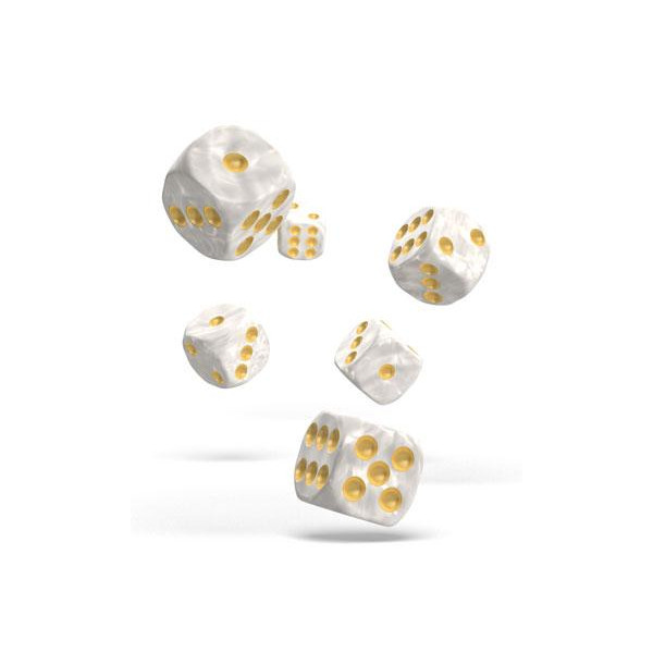 Oakie Doakie | Dadi D6 Dice 16 mm | Marble White