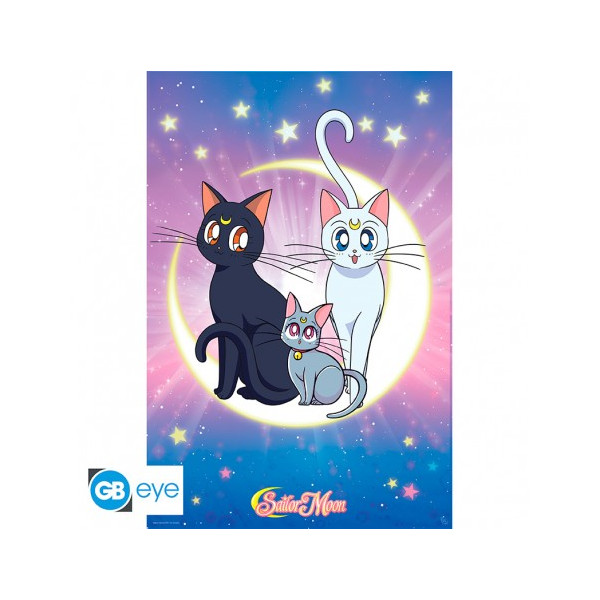 Sailor Moon | Poster | Luna, Artemis & Diana