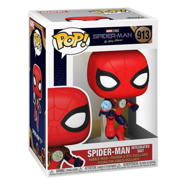 Funko Pop Marvel 913 | Marvel: Spider-Man No Way Home| Spiderman Integrated Suit 9 Cm