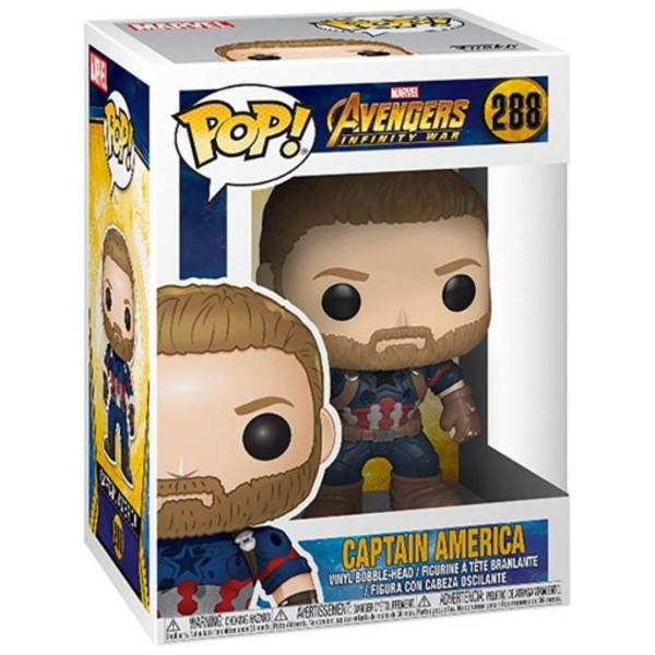 Funko Pop Marvel 288 | Marvel: Avengers Infinity War | Captain America 9 Cm