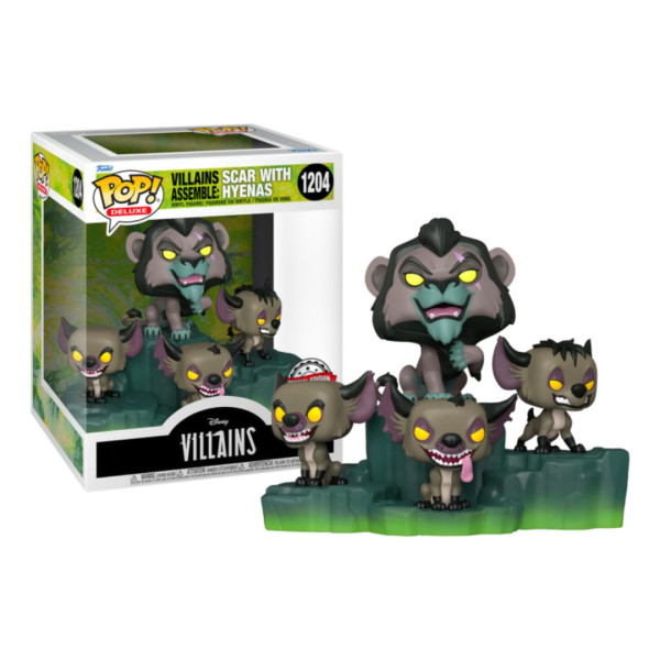 Disney Villains | Funko POP Deluxe | Villains Assemble | 1204 Scar With Hyenas