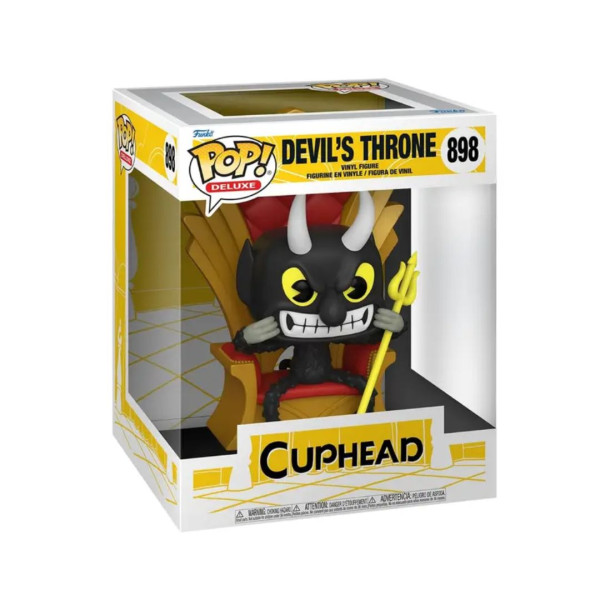 Funko Pop | Deluxe 898 | Cuphead | Devil In Chair 9Cm