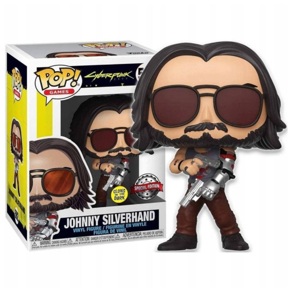 Funko Pop! Games 592 | Cyberpunk 2077 | Johnny Silverhand (Glow In The Dark)