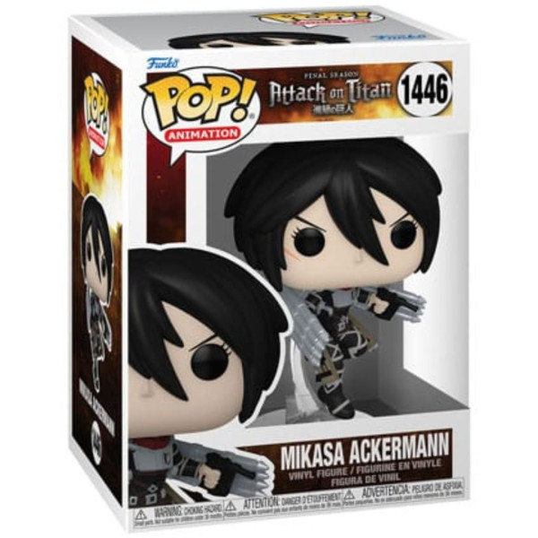 Funko Pop | Animation 1446 | L'Attacco dei Giganti | Mikasa Ackerman 9cm