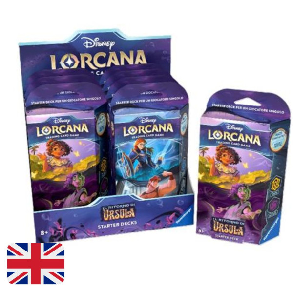 Ravensburger | Lorcana | Il Ritorno di Ursula | Starter Deck | Anna & Hercules - Sapphire Steel Eng